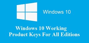 Windows 10 All Versions Product Keys (Activation Keys) 2019